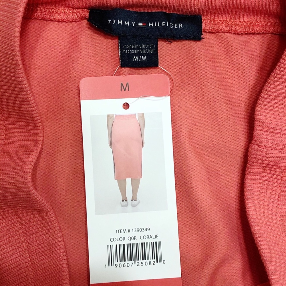 Tommy Hilfiger Women’s Knit Midi Skirt side Stripe - Picture 8 of 10